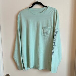 Men’s Vineyard Vines Light Green Long Sleeve Shirt size L